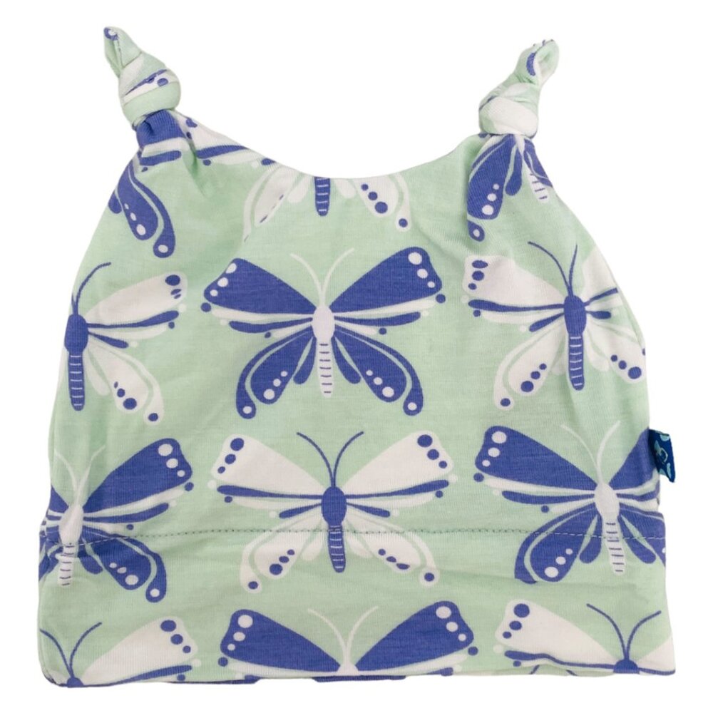 G-Kickee Pants, 0-3M, bamboo double knot hat, Butterfly